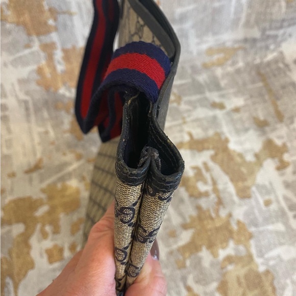 Gucci GG Sherry Line Tote bag in blue - Picture 8 of 9